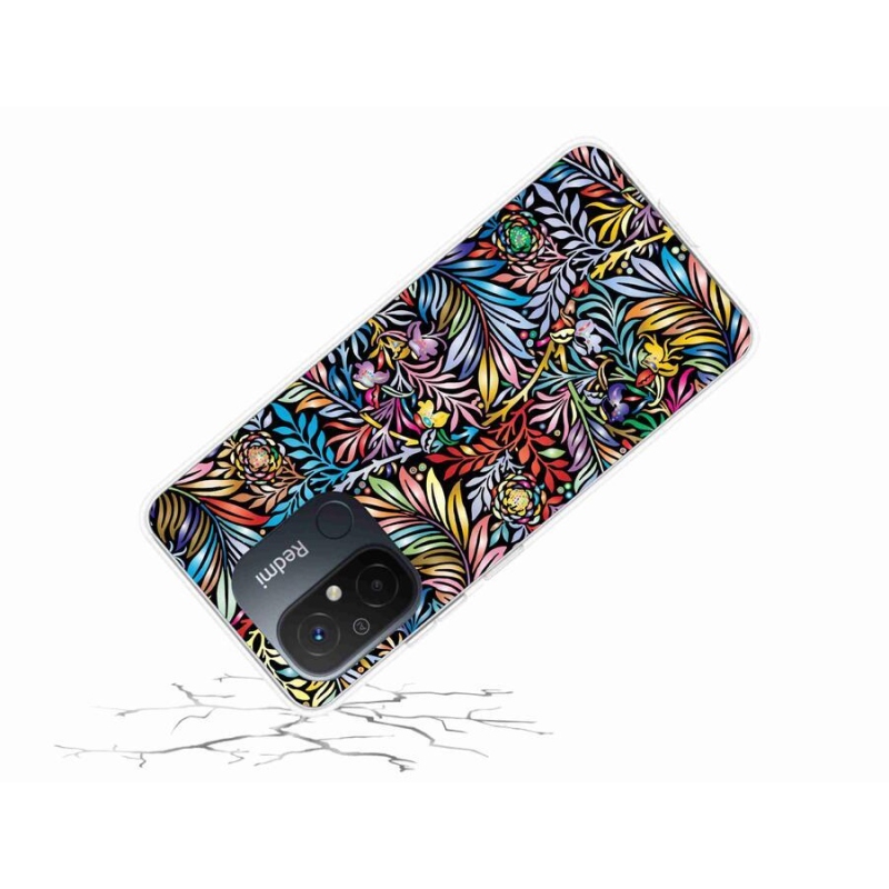 Gél borító mmCase a Xiaomi Redmi 12C-hez - virágok 5