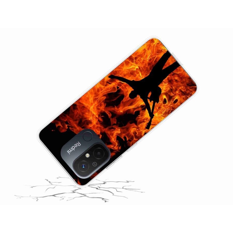 Gél borító mmCase a Xiaomi Redmi 12C-hez - zenész és tűz