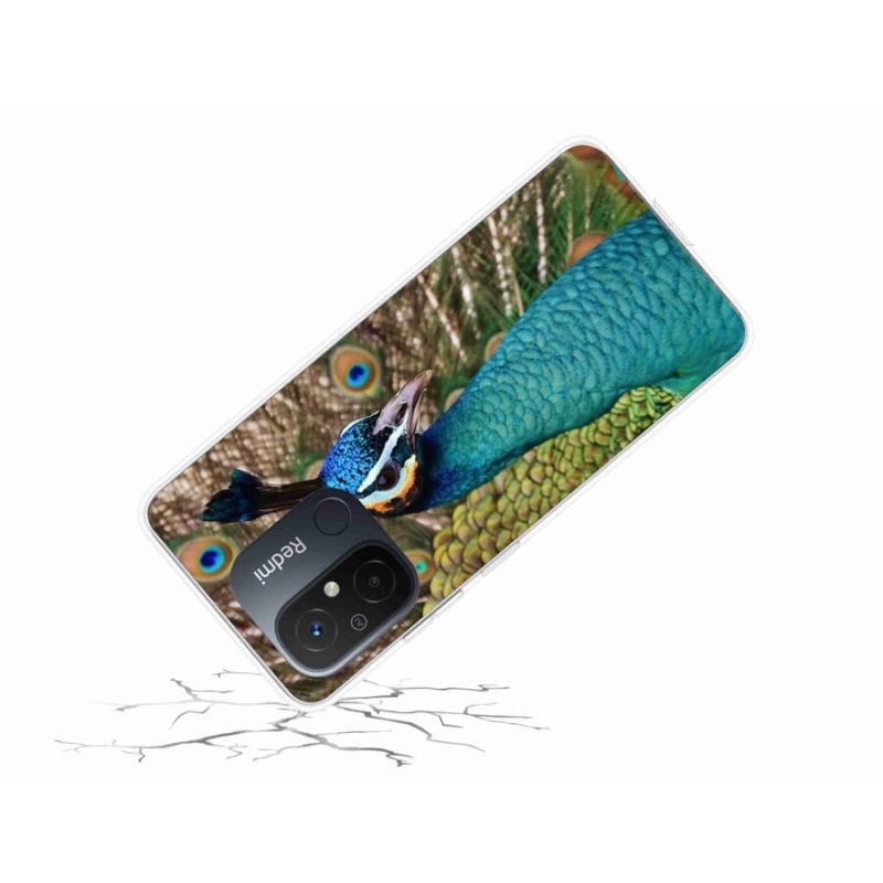 Gél borítás mmCase a Xiaomi Redmi 12C-hez - páva