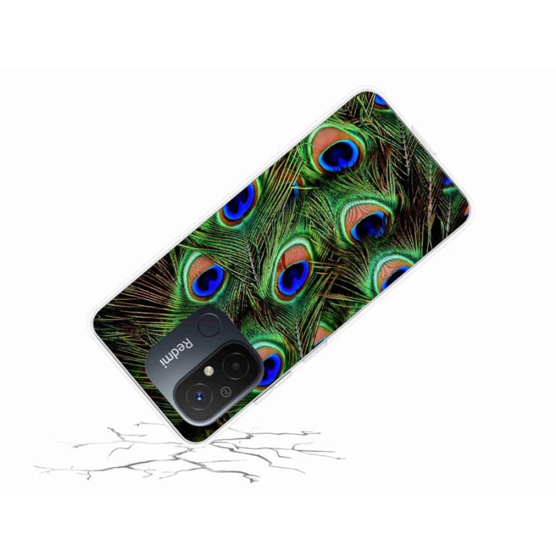 Gél borítás mmCase a Xiaomi Redmi 12C-hez - pávatoll