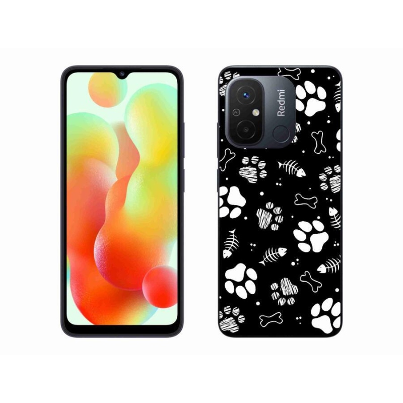 Gél borítás mmCase a Xiaomi Redmi 12C-hez - kutyamancsok