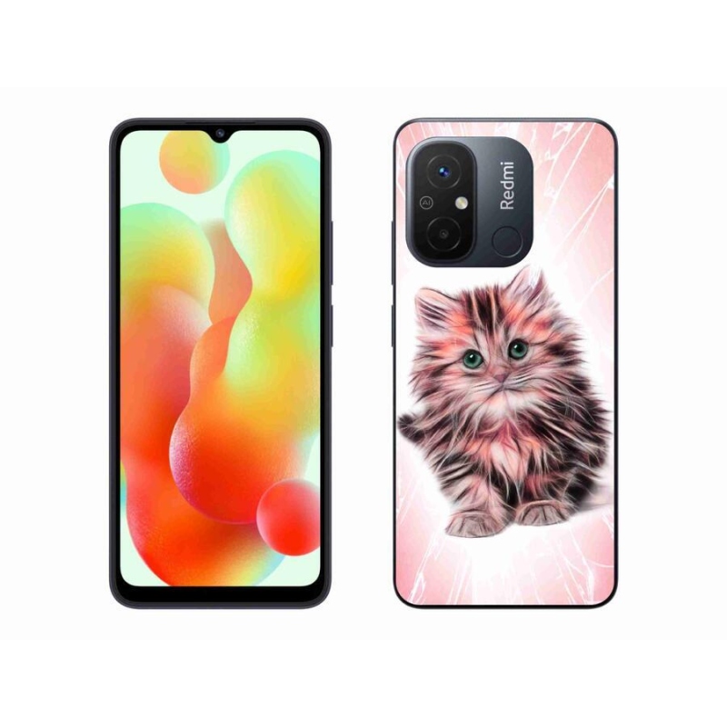 Gél borítás mmCase a Xiaomi Redmi 12C-hez - aranyos cica