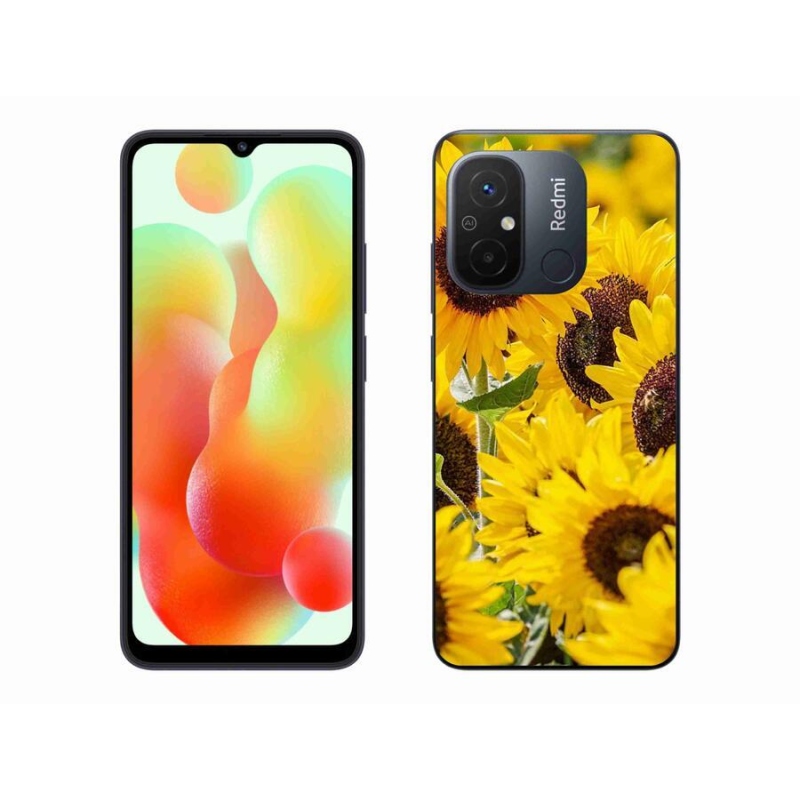 Gél borítás mmCase a Xiaomi Redmi 12C-hez - Napraforgó