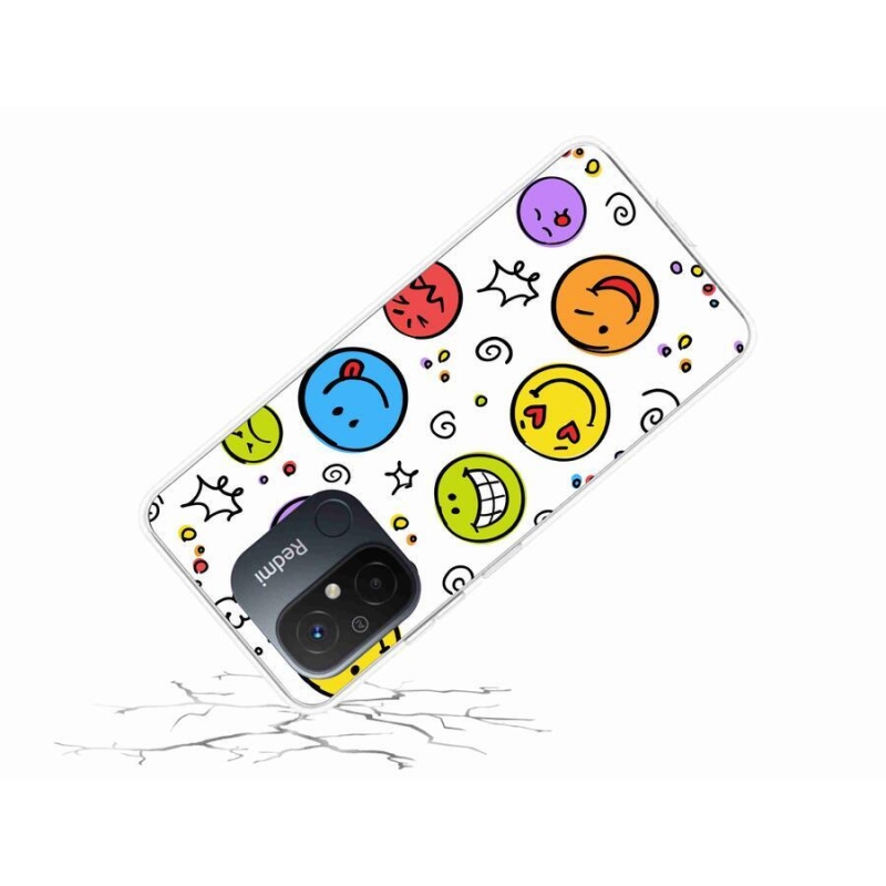 Gél borítás mmCase a Xiaomi Redmi 12C-hez - smiley-k