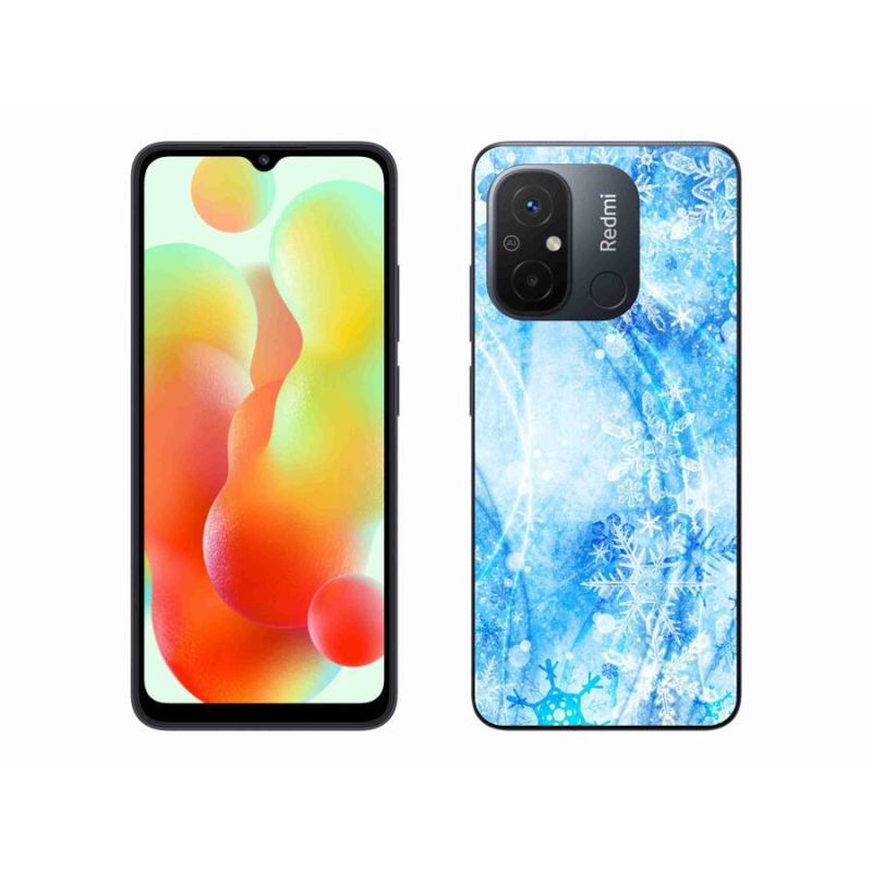 Gél borítás mmCase a Xiaomi Redmi 12C-hez - hópelyhek