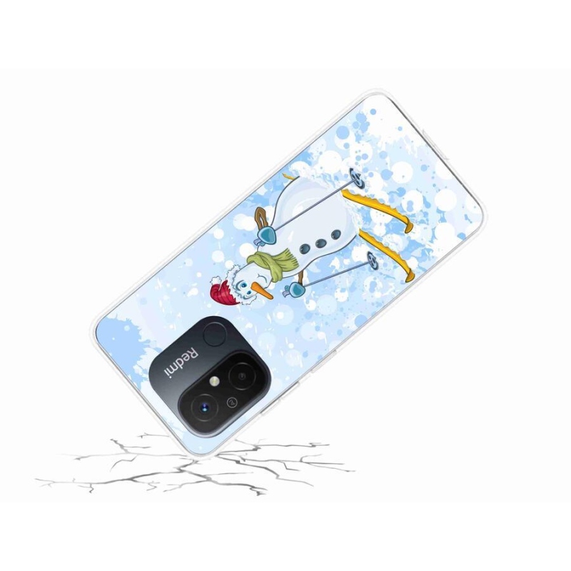 Gél borítás mmCase a Xiaomi Redmi 12C-hez - hóember