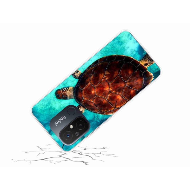 Gél borítás mmCase a Xiaomi Redmi 12C-hez - teknősbéka