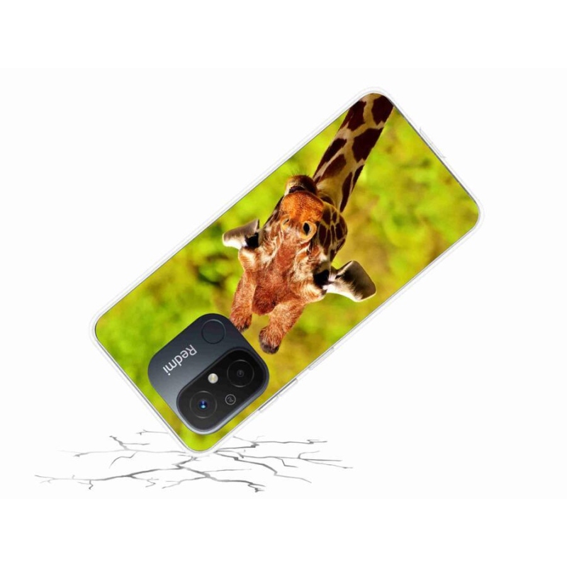 Gél borítás mmCase a Xiaomi Redmi 12C-hez - zsiráf