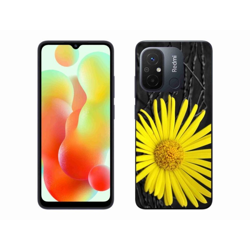 Gél borítás mmCase a Xiaomi Redmi 12C-hez - sárga virág
