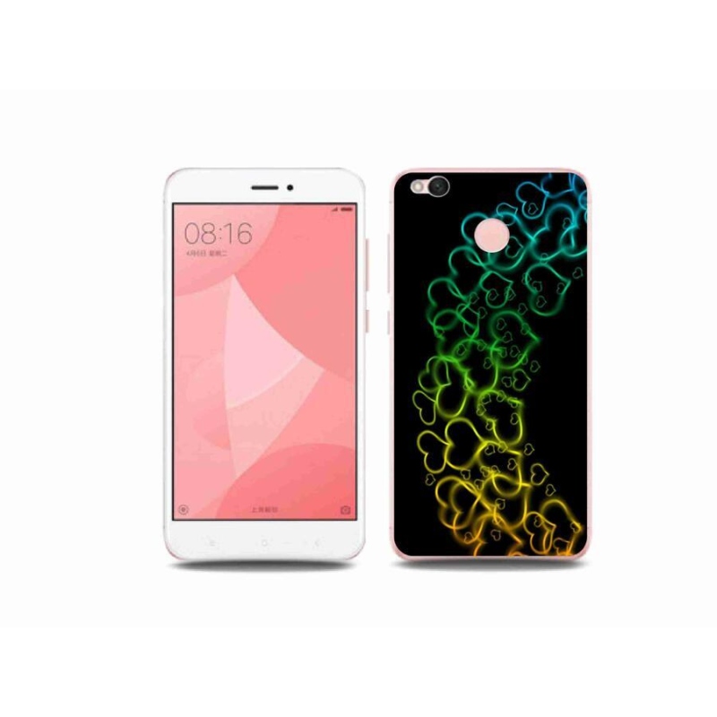 Gél borítás mmCase a Xiaomi Redmi 4X-hez - színes szívek