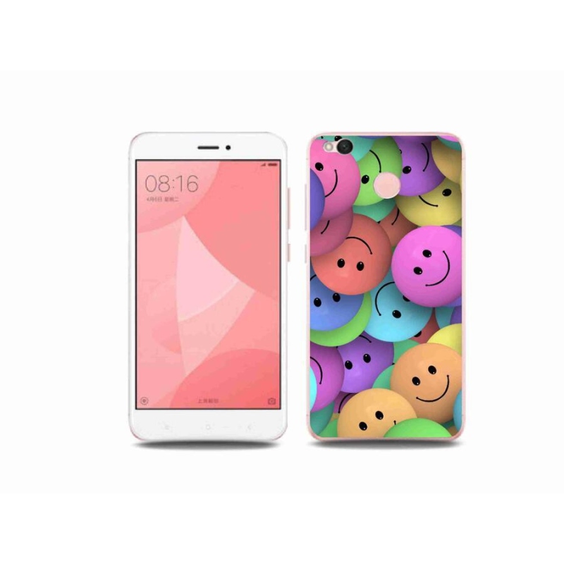 Gél borító mmCase a Xiaomi Redmi 4X-hez - színes smiley-k