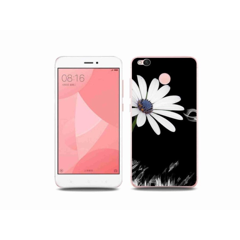 Gél borítás mmCase a Xiaomi Redmi 4X-hez - fehér virág