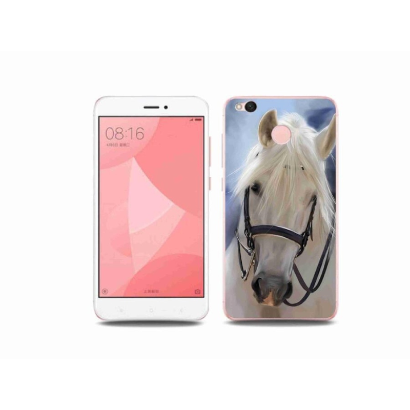 Gél borítás mmCase a Xiaomi Redmi 4X-hez - fehér ló