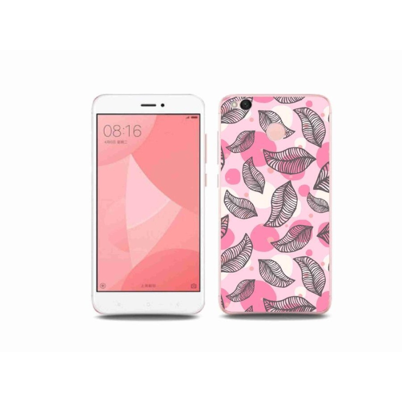 Gél borító mmCase a Xiaomi Redmi 4X-hez - rajzfilmes hulló levelek