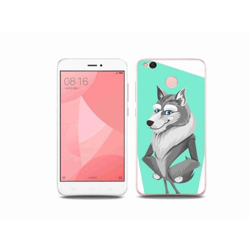Gél borító mmCase a Xiaomi Redmi 4X-hez - rajzfilm farkas