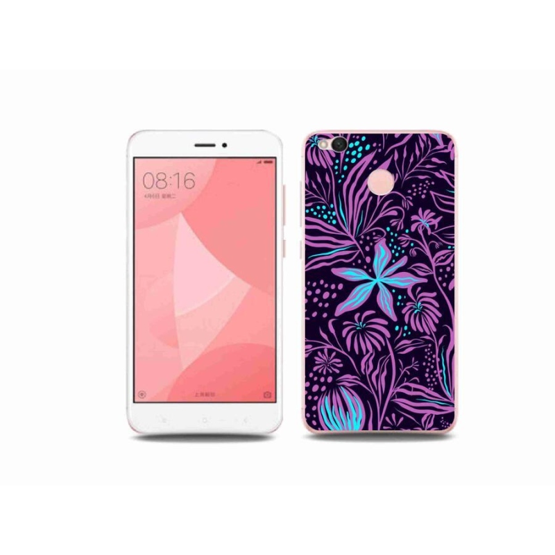 Gél borító mmCase a Xiaomi Redmi 4X-hez - virágok 2