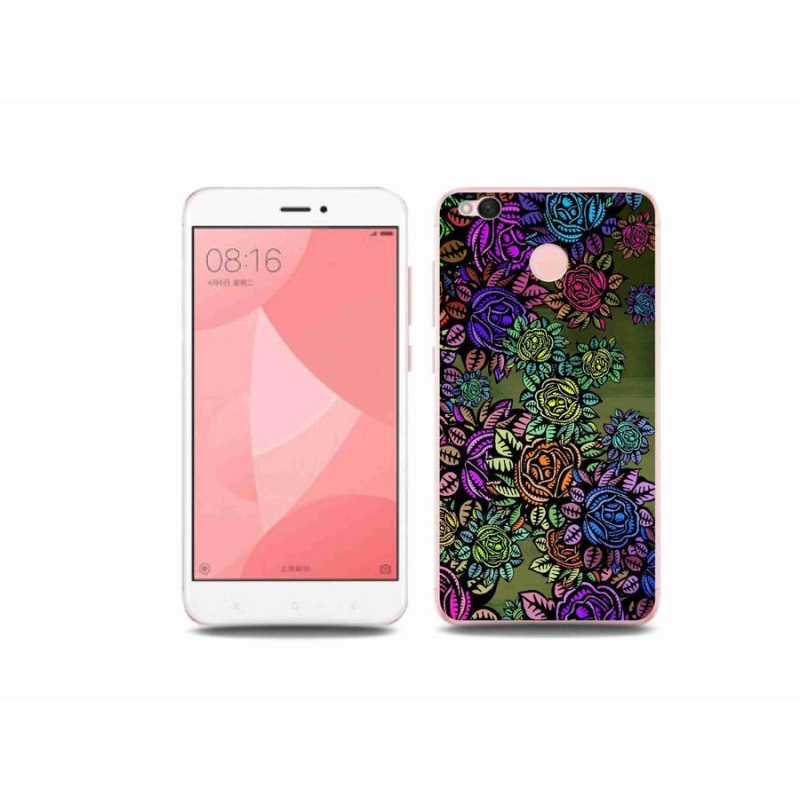 Gél borító mmCase a Xiaomi Redmi 4X-hez - virágok 6