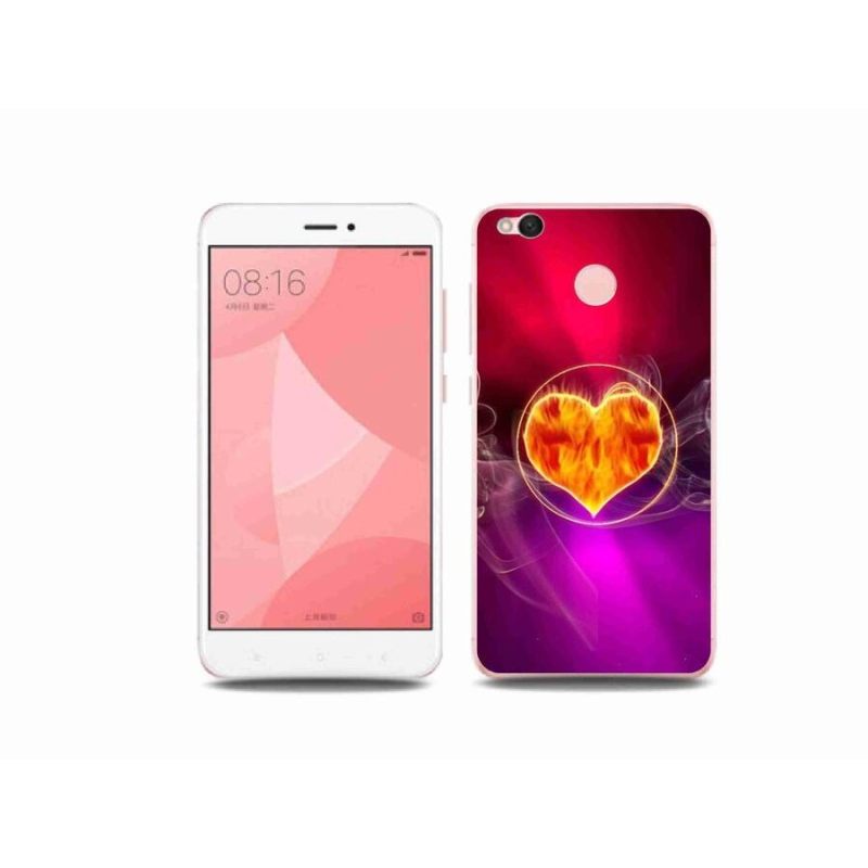 Gél borítás mmCase a Xiaomi Redmi 4X-hez - tüzes szív