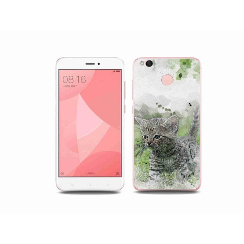 Gél borító mmCase a Xiaomi Redmi 4X-hez - aranyos cica 1