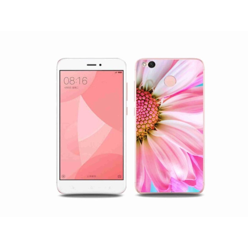 Gél borítás mmCase a Xiaomi Redmi 4X-hez - rózsaszín virág