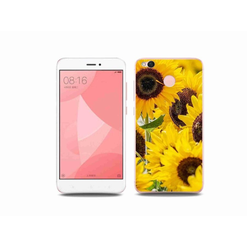 Gél borítás mmCase a Xiaomi Redmi 4X-hez - Napraforgó