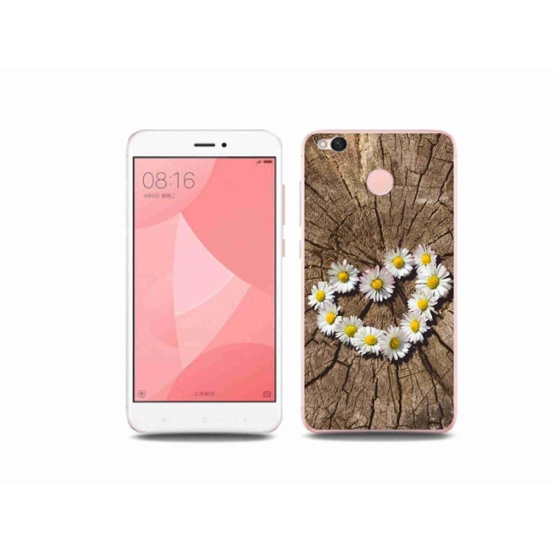 Gél borítás mmCase a Xiaomi Redmi 4X-hez - százszorszépek szíve