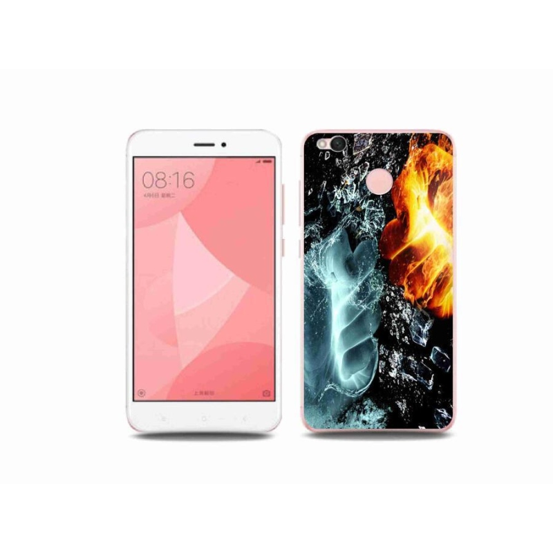 Gél borítás mmCase a Xiaomi Redmi 4X-hez - víz és tűz