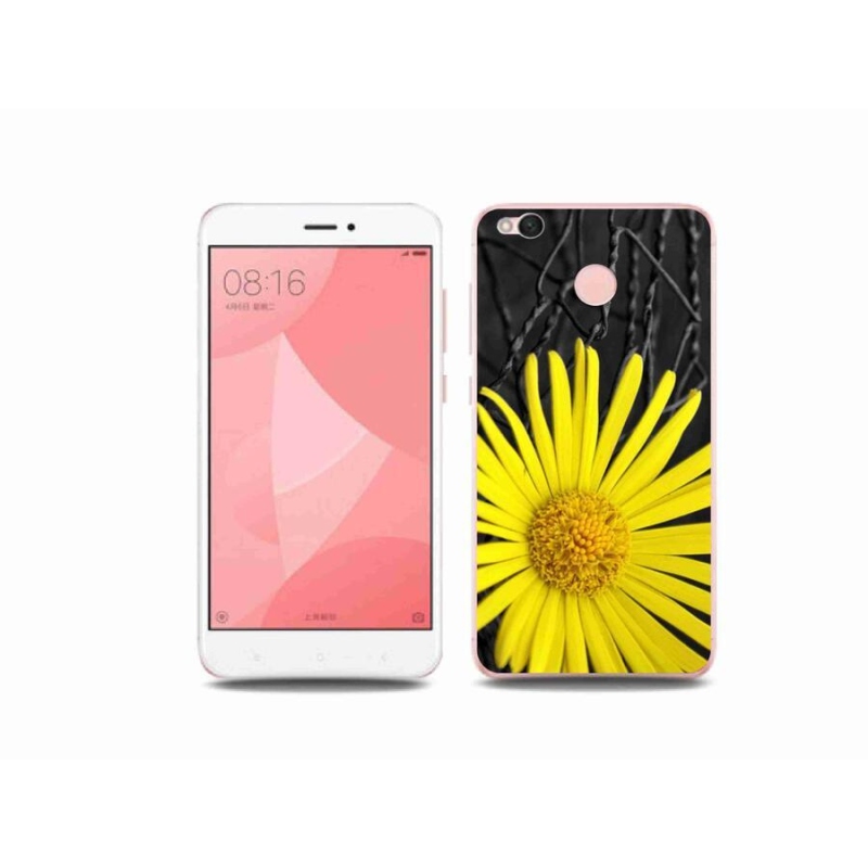 Gél borítás mmCase a Xiaomi Redmi 4X-hez - sárga virág
