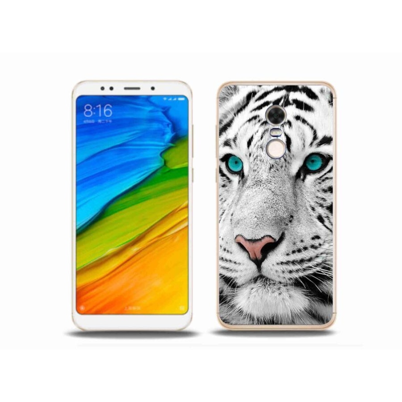 Gél borítás mmCase a Xiaomi Redmi 5 Plus számára - fehér tigris