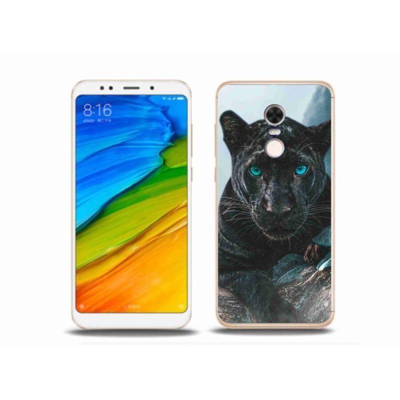 Gél borítás mmCase a Xiaomi Redmi 5 Plus számára - fekete párduc