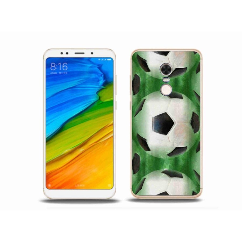Gél borítás mmCase a Xiaomi Redmi 5 Plus számára - focilabda