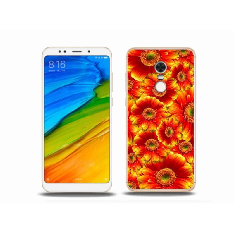 Gél borítás mmCase a Xiaomi Redmi 5 Plus számára - gerbera 1