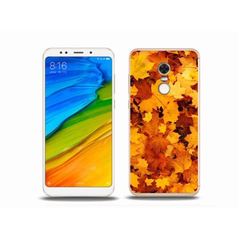 Gél borítás mmCase a Xiaomi Redmi 5 Plus számára - juharlevelek