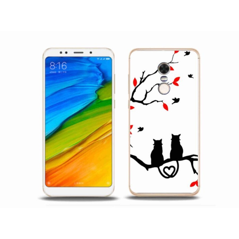 Gél borítás mmCase a Xiaomi Redmi 5 Plus számára - macska szeretet