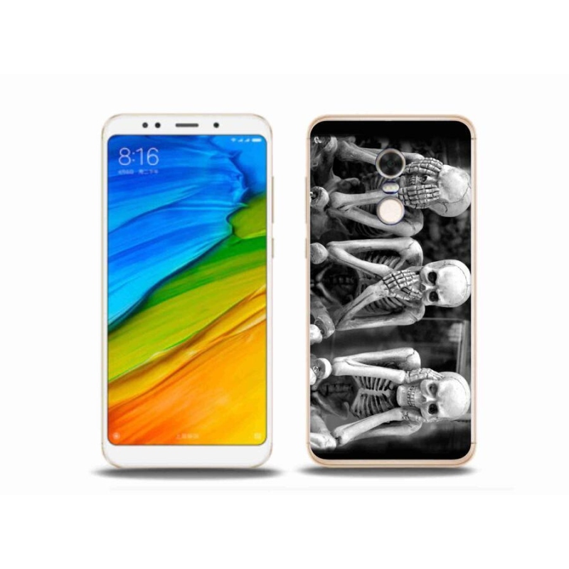 Gél borítás mmCase a Xiaomi Redmi 5 Plus számára - csontvázak