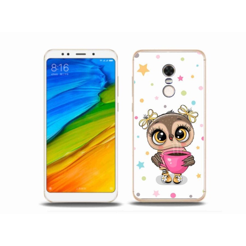Gél borítás mmCase a Xiaomi Redmi 5 Plus számára - rajzfilm bagoly