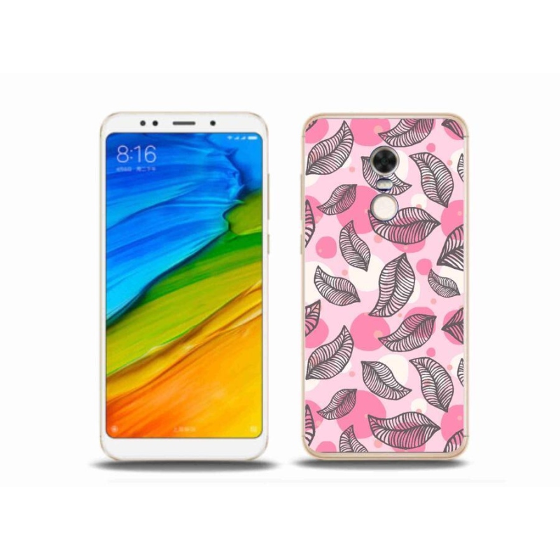 Gél borítás mmCase a Xiaomi Redmi 5 Plus számára - rajzfilmes hulló levelek