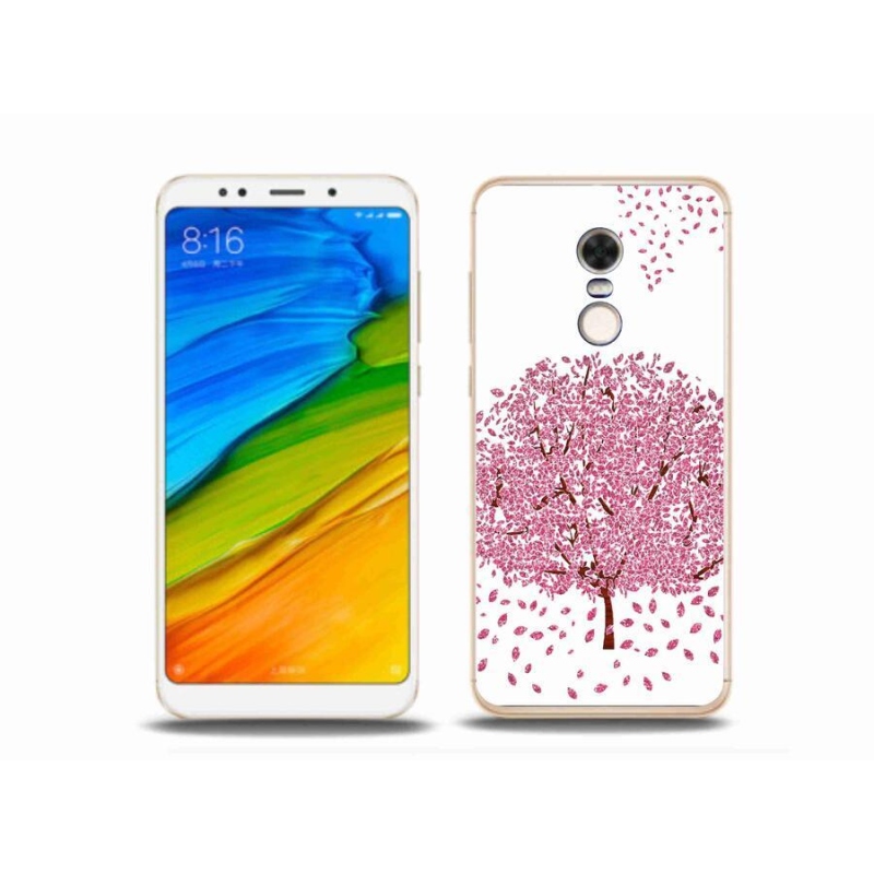 Gél borítás mmCase a Xiaomi Redmi 5 Plus számára - rajzfilmfa levelekkel