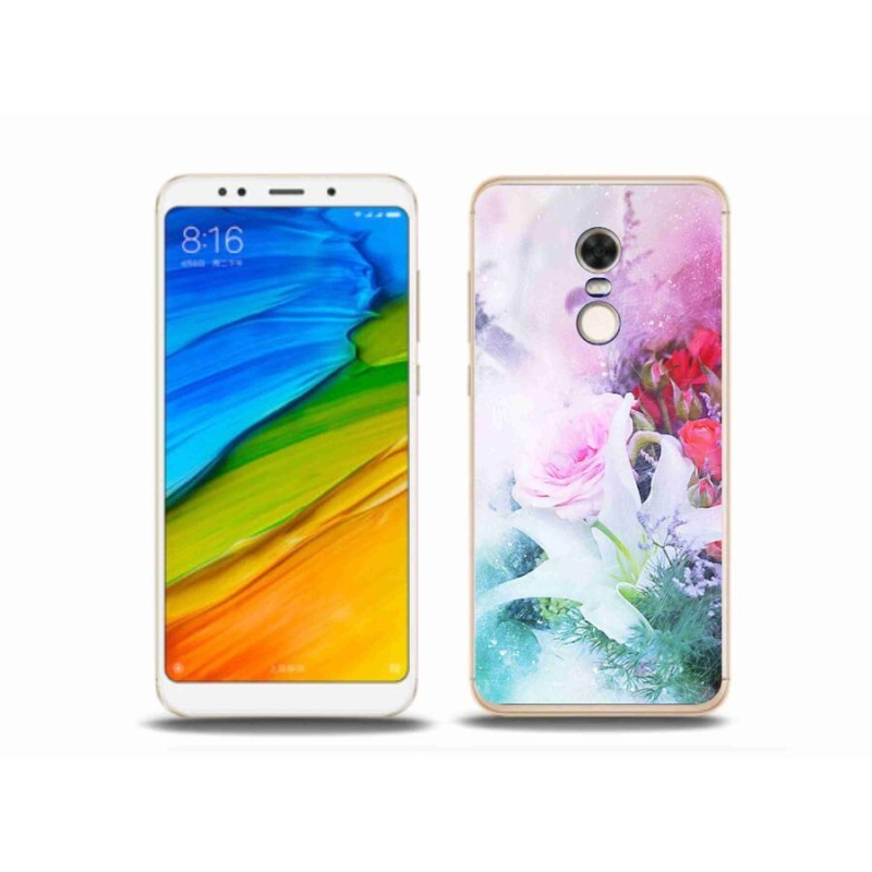 Gél borítás mmCase a Xiaomi Redmi 5 Plus számára - virágok 4