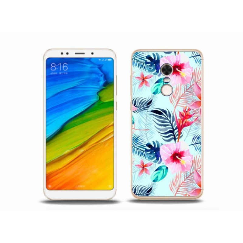 Gél borítás mmCase a Xiaomi Redmi 5 Plus számára - virágok