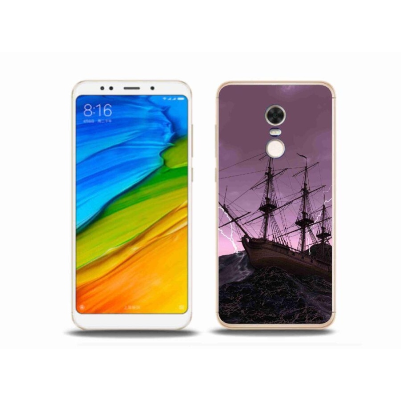 Gél borítás mmCase a Xiaomi Redmi 5 Plus számára - hajó a viharban