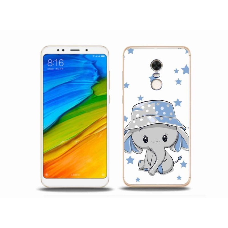 Gél borítás mmCase a Xiaomi Redmi 5 Plus-hoz - kék elefánt