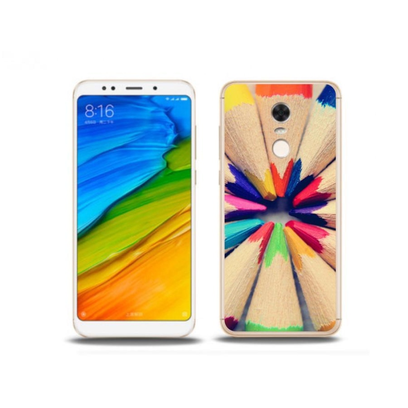 Gél borítás mmCase a Xiaomi Redmi 5 Plus számára - zsírkréták