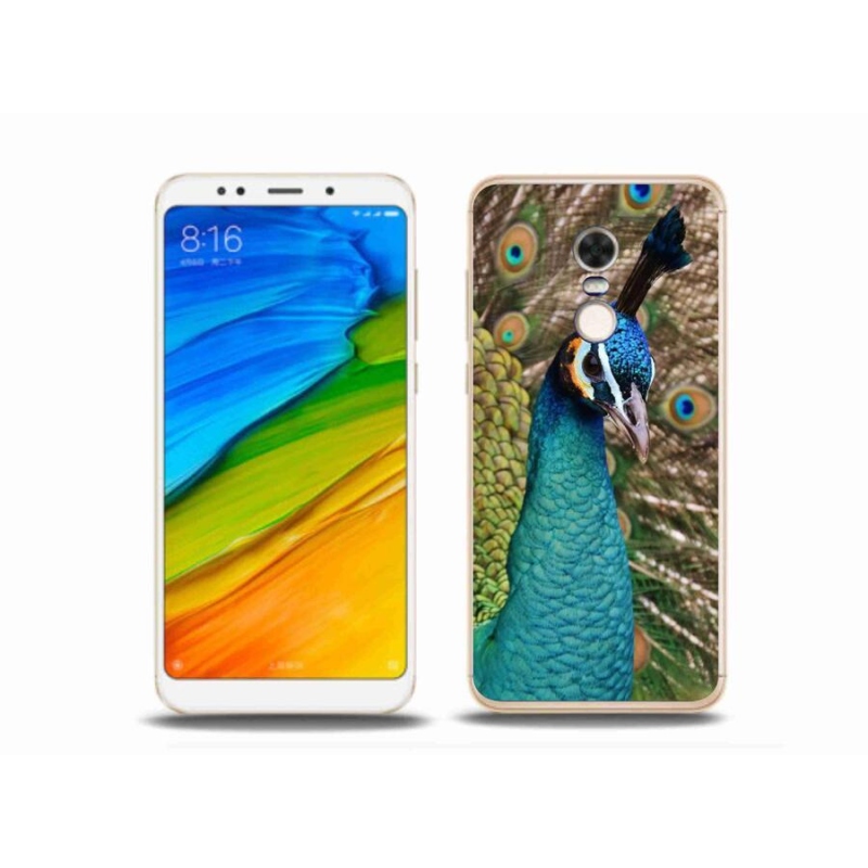 Gél borítás mmCase a Xiaomi Redmi 5 Plus számára - páva