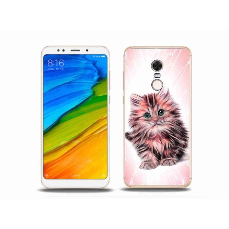 Gél borítás mmCase a Xiaomi Redmi 5 Plus számára - aranyos cica