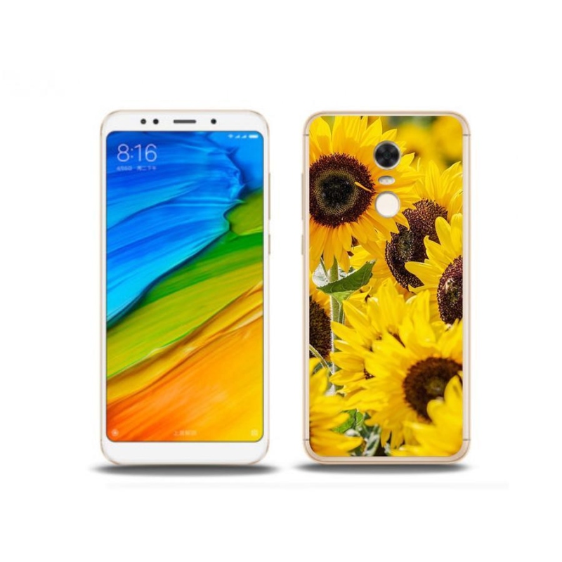 Gél borítás mmCase a Xiaomi Redmi 5 Plus számára - Napraforgó