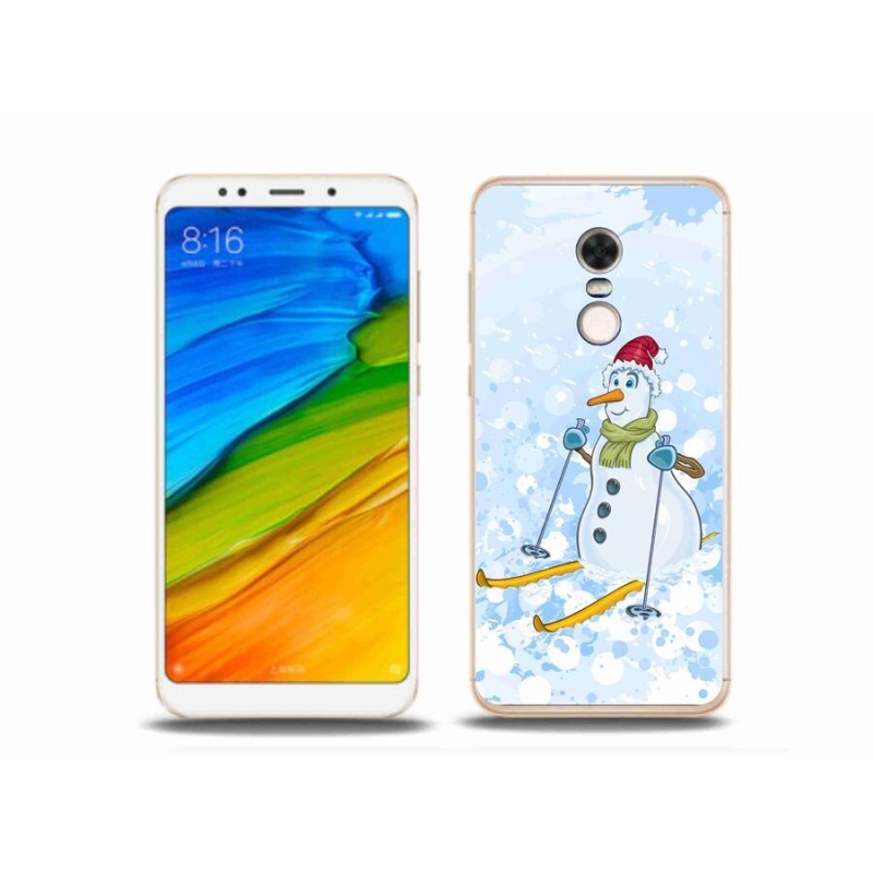 Gél borítás mmCase a Xiaomi Redmi 5 Plus számára - hóember
