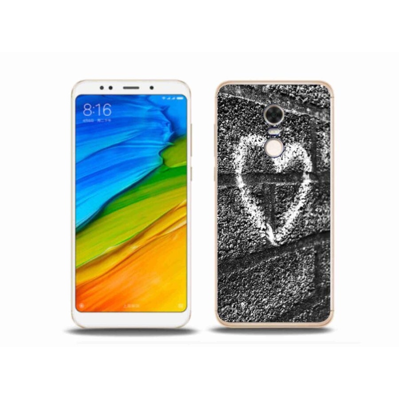 Gél borítás mmCase a Xiaomi Redmi 5 Plus számára - szív a falon