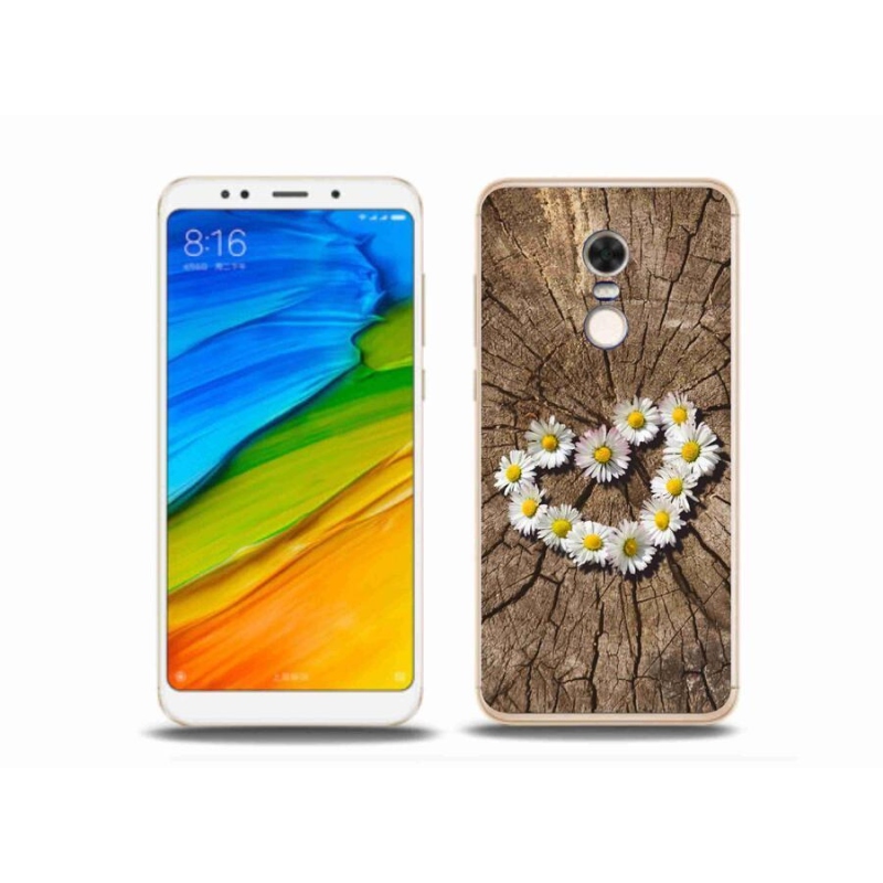 Gél borítás mmCase a Xiaomi Redmi 5 Plus számára - százszorszépek szíve