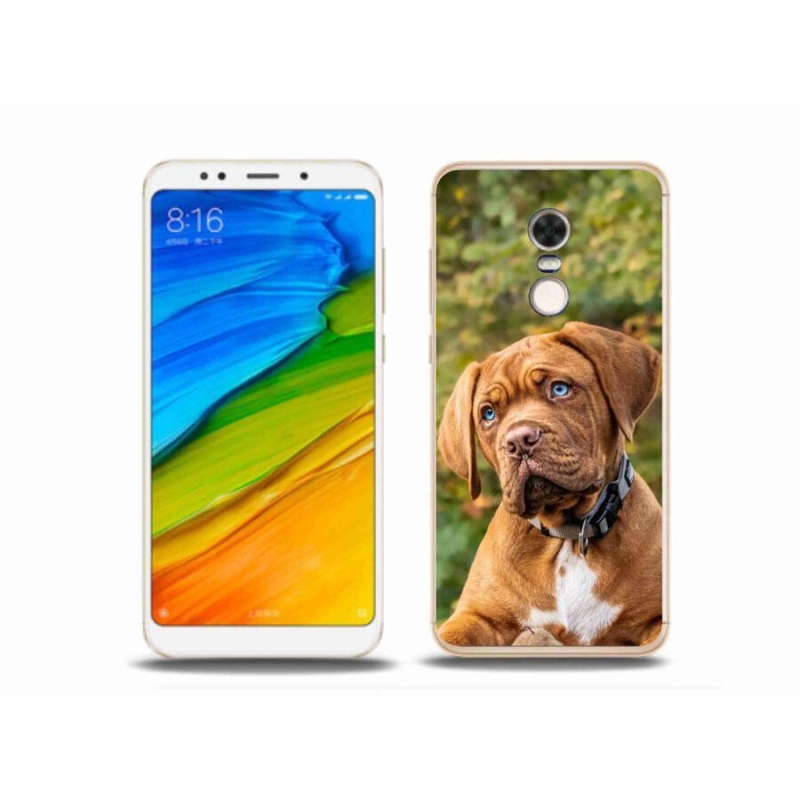 Gél borítás mmCase a Xiaomi Redmi 5 Plus számára - kölyökkutyakék
